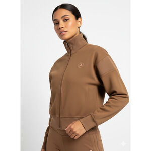 NWT Adidas by Stella McCartney Knitted Track Top Wild Brown Jacke S MSRP $200